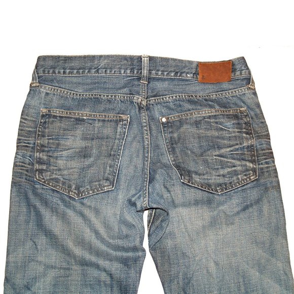 H & M - & ORIGINAL REGULAR WAIST STRAIGHT LEG Blue Jeans Size 34 - Picture 7 of 7